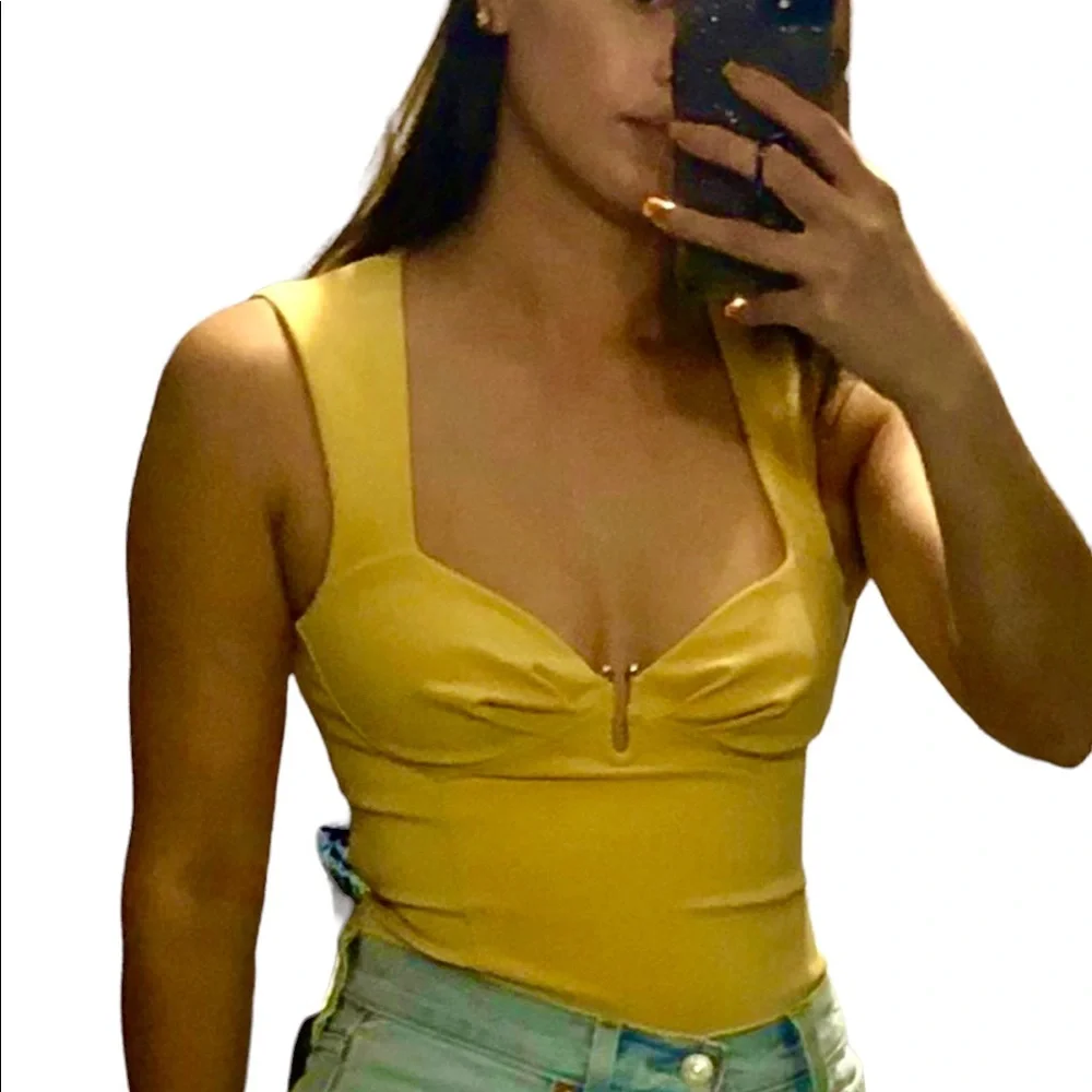 ZARA New Yellow Bodysuit, XS - Picture 2 of 14